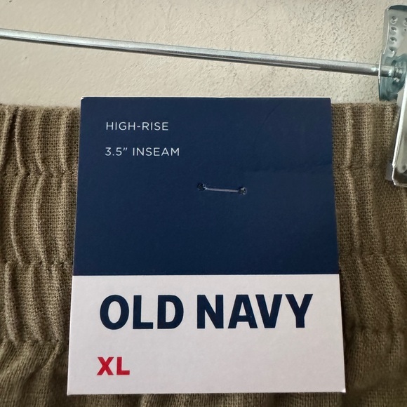 NEW!! Old Navy Linen Blend Pull On Shorts Comfort Elastic Waistband Army Green - Picture 3 of 7